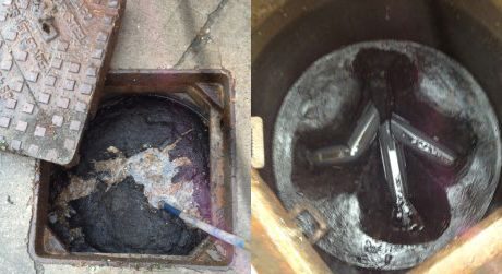 Drain Before and After